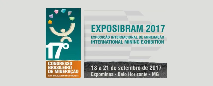 Estande da Suppress na exposição internacional de mineração EXPOSIBRAM