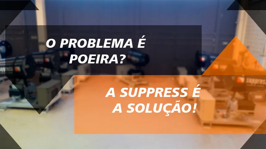 Equipamento Suppress com chassi de aço galvanizado para abatimento de poeira